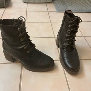 Timberland Dalston Vibe 6” Lace Up Boots Sz 9 Brown